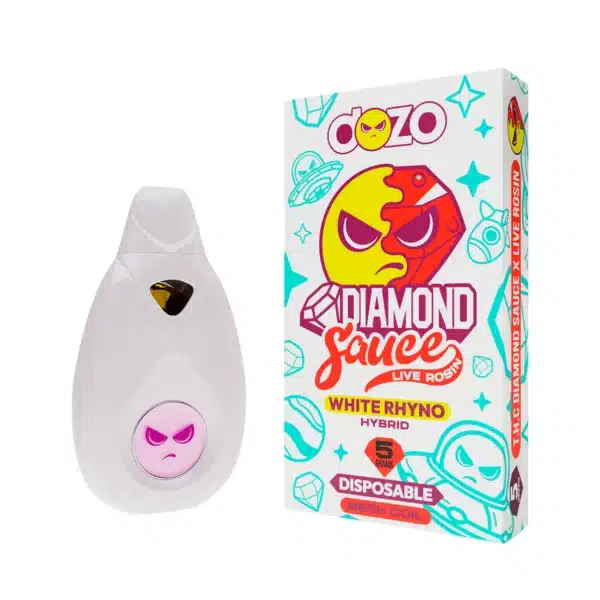 White Rhyno Diamond Sauce Vape | Hybrid Disposable 5g