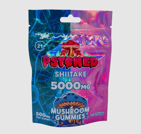Psyched Shiitake Mushroom Gummies 5000mg 10/pk